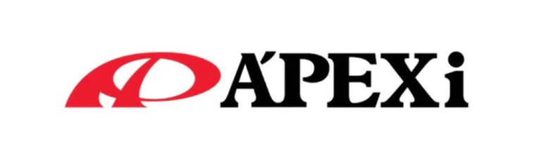 APEXi 10" Black Logo Decal