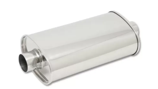 Vibrant Performance 2.5" Inlet | Outlet STREETPOWER Oval Center to Center Muffler