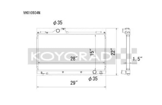 Koyorad Racing Radiator Lexus IS300 w/ Manual Transmission 2001-2005