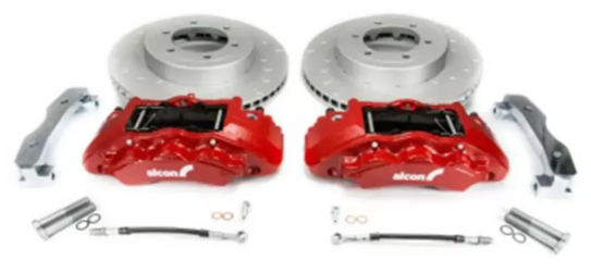 Alcon Front Brake Kit 6-Piston Red Calipers 352x30mm Rotors for 2016-2021 Toyota Tacoma